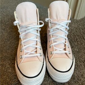 Converse Light Pink High-Top Sneakers